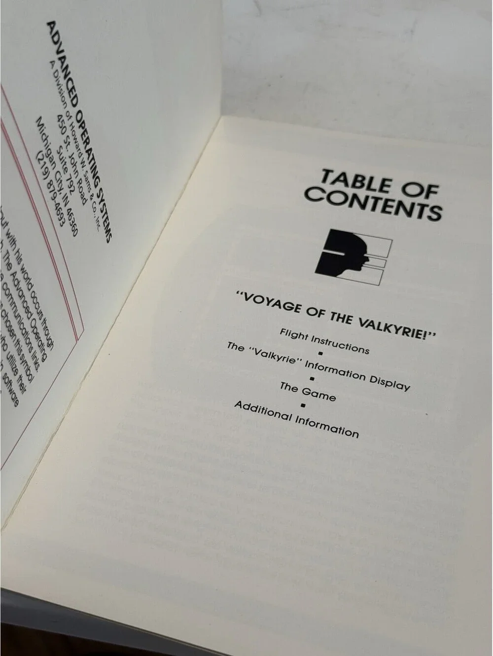 Voyage of the Valkyrie Apple II game Sams Software Game Floppy   With Manual